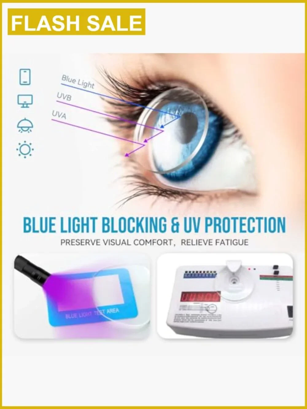 Bifocal Reading Glasses Square Oversized 2 Pack Blue Light Blocking